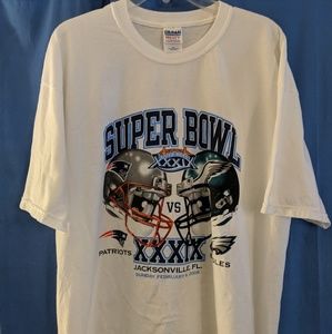 VINTAGE SUPERBOWL XXXIX 05 PATRIOTS VS EAGLES